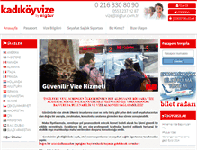 Tablet Screenshot of kadikoyvize.com
